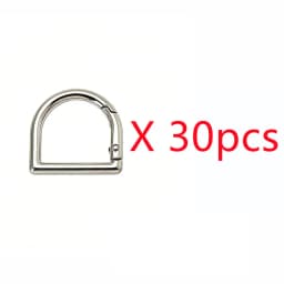 5-30pcs D-Shape Openable Spring Ring Bag Strap Buckle Keyring Dog Chain Snap Clasp and Carabiner for Handbag
