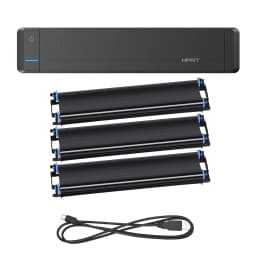 HPRT MT800 A4 Portable Thermal Transfer Printer 300DPI Wireless&USB Connect Mobile Computer for Office School with Ribbon Roll B