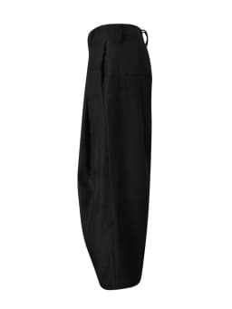 [LANMREM] 2026 Winter New Thick Warm Pants For Women High Waist Pleated Wide Leg Trousers Office Lady Clothes Minimalism 26C967