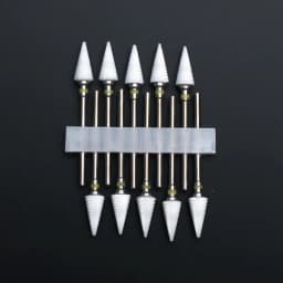 10pcs Ceramic Nail Drill Bits Set Milling Cutter for Electric Manicure Bit Flame Corn Files Pedicure Machine Polish Accesoires