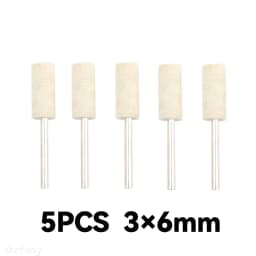 10Pcs/5Pcs Wool Felt Mounted Polishing Buffing Wheel OD 3-10mm Grinding Head for Dremel Drill Rotary Tool 3mm Shank