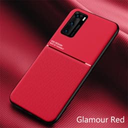 Luxury Leather Armor Case For Huawei P20 P30 P40 Lite Mate 20 30 40 Pro Plus P40Pro Matte Magnetic Holder Soft Silicone Covers