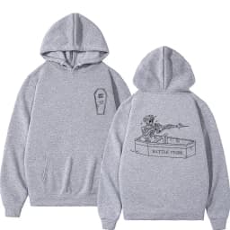 Battle Tribe From The Grave Pull Over Print Hoodie Men Vintage Casual Fleece Cotton Sweatshirt Male Fashion Oversized Hoodies