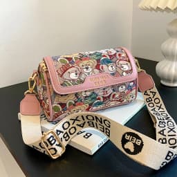 New Trendy Unique Design Cartoon Bear Single Shoulder Bag Chic Crossbody Bag Original Women's Shoulder Bag Purses and Handbags
