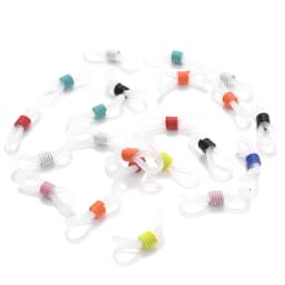 50Pcs Eyeglasses Ear Hook Connector Spectacles Chain Glasses Retainer Ends Rope Cord Holder Strap Retainer End Loop Findings
