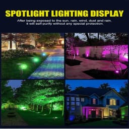 Solar Landscape Lights 9LED Adjustable In-Ground Wall Spotlight IP65 Waterproof Outdoor Lighting for Garden Yard Pathway 1-4Pcs