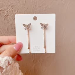 Trend Simulation Pearl Long Earrings Female Moon Star Flower Rhinestone Wedding Pendant Fashion Korean Jewelry Wholesale