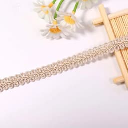 2/4yards 12mm Polyester Lace Trimming Ribbon Centipede Braided Curve Lace Sewing Clothes DIY Craft Wedding Accessories