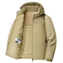Men Waterproof Windbreaker Parkas Winter Thick Parkas Jacket Men's Thick Warm Snow Parka Male Loose Overcoat Hooded Parkas Coat
