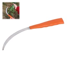 Stainless Steel Weeding Sickle With Wooden Handle Sickle Scythe Farming Tool Kit With Teeth For Weed Removal Lawn Patio Terrace
