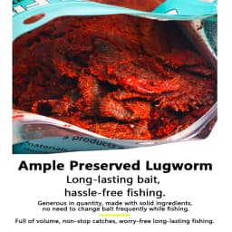 1pc Preserved Lugworm Bait 85g Silicone Marinated Finger-Length Worms Semi-Dried Ragworm Sandworm Bait Fishing Bait Accessories
