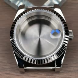 36mm/39mm Fluted Bezel NH35 Case For SK DJ Replacemet Part Sapphire Glass Stainless Steel Fit Nh35 Nh36 Movement Watch Case NH35
