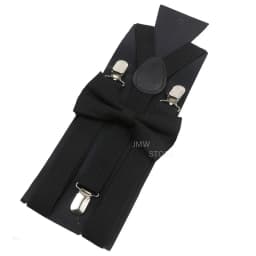 Adjustable Elastic Leather Suspenders Bowtie Set Men Women Sage Green Braces Straps For Wedding Y-Back Shirt Accessories Gift