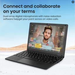 10.1 Inch Computer Laptop Windows 11 OS Preinstalled Quad Core 8GB+128GB Netbook HDMI Webcam Office (Black)