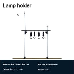 Lohascamping Lightweight Camping Folding Multifunctional IGT Table Roll Brazier Table Adjustable Leg Desktop Burner BBQ Table