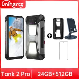 Unihertz 8849 Tank 2 PRO 8849 Android 15 Smartphones DLP Projector 4G 24GB+512GB 23800 mAh 120W 100MP 2.4K G99 Dual SIM Telefone