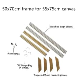 24 Sizes Modern Wood Canvas Frame Wooden Frames Wooden Photo Oil Painting Canvas Diamond Painting Frames Canvas Wood Wall Frame
