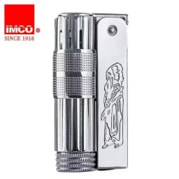Original IMCO 6700 Retro Stainless Steel Metal Lighter Austrian Gasoline Grinding Wheel Lighter Kerosene Collection with Box