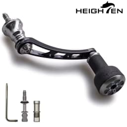 HEIGHTEN 56mm Reel Handle (With 24mm TPE Knob) for Shimano Twin Power Daiwa Certate LT Spinning Reel