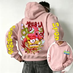 SpongeBob SquarePants and Patrick Star Cartoon Anime 2026 Spring and Autumn Men's and Women's Fashion Sports Hoodies