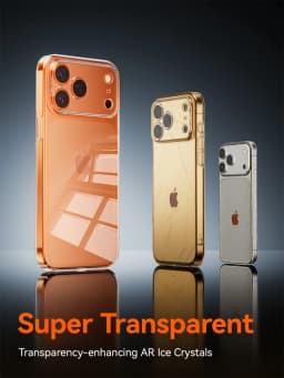 Joyroom Case For iPhone 18 Pro Max Case Crystal Transparent PC Anti-Yellow Lens Protection Cover For iPhone 17 16 15Pro Max Case
