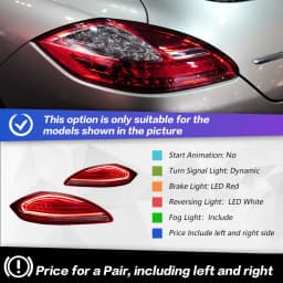 AKD Tail Lamp for Porsche Panamera 970.1 970.2 LED Tail Light 2010-2013 Rear Fog Brake Turn Signal Automotive Accessories