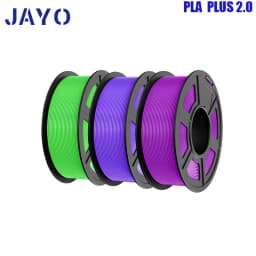 JAYO PETG/PLA Plus 2.0 3D Printer Filament 3 Rolls No Bubbles Smooth Multiple Colors 3D Filament Fit For FDM Printers 1 Roll/1.1