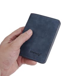 Thin Sanded Leather Multi-Card Driver's License Card Holder Simple Casual New Business Multi-Function Bifold Men's Short Wallet