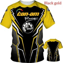 Can-Am Team BRP Racing T-Shirt 3D printed quick-drying and breathable sports clothing for summer, outdoor streetwear