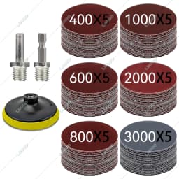 Car Detailing Headlight Restoration Sponge For Auto Polishing Waxing Washing Cleaning Wool Pad Backing Plate Sandpaper Kit
