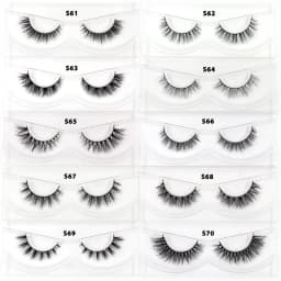 30 Pairs/Pack Eyelashes 3D Mink Lashes With Tray No Box Hand Made Full Strip Lashes Mink False Eyelashes Makeup eyelashes Fluffy