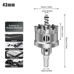 1pc 12-160mm TCT Carbide Hole Saw Drill Bit Hole Saw Cutter For Stainless Steel Metal Alloy Drilling