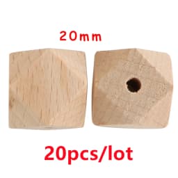 20/30/50Pcs Beech Wooden Round Beads Hexagon Letter Beads Eco-Friendly DIY Bracelet Jewelry Pendant Accessories