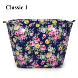 TANQU New Colorful Waterproof Inner Lining Insert Zipper Pocket for Classic Mini Obag Canvas  Inner Pocket for O Bag