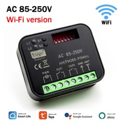 RX MULTI Tuya WIFI 300-868 MHz Garage Door Remote Control Receiver 433MHz 868MHz AC DC 9-30V 85-250V Smart Switch Module Opener