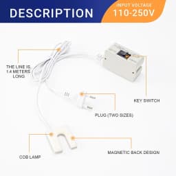 LED Sewing Machine Lamp Energy-Saving 6/10 LED Work Lights Luminaire With Magnets Mount For Sewing Machine 110-265V EU/US Plug