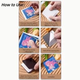 DIY Blank Clear Acrylic Fridge Magnet Kit Transparent Refrigerator Stickers Handmade Home Decor Creative Craft No Photo Included