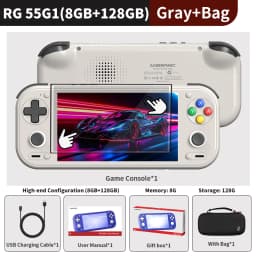Anbernic RG 55G1 Retro Handheld Game Console 5.5" IPS Android 6000mAh 3D Hall Joystick Trigger AI WiFi RG55G1 Video Games Player