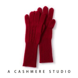 KOIJINSKY 35% Cashmere Blend Touch Screen Gloves Women Cable Twist Knit Long Rib Cuff Warm Winter Knitted Gloves Multi‑Colors La