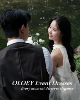 OLOEY Elegant Halter A Line Wedding Dresses Pleats Chiffon Sleeveless Bridal Gowns Korea Photos Shoot Floor Length Customized