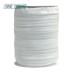 NINE LOOMS Plain Shiny Fold Over Elastics FOE 5/8" 15mm Spandex Band Tape Hair Tie Headband DIY Sewing Trim 50 100 Yard by Spool