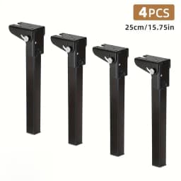4 PCS heavy-duty metal folding table legs - a multifunctional replacement accessory suitable for laptops, coffee tables