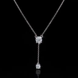 Big Bling Water Drop Pendant Real 925 Sterling Silver Long Chain Necklace for Women Fashion Jewelry Cute Statement Necklace