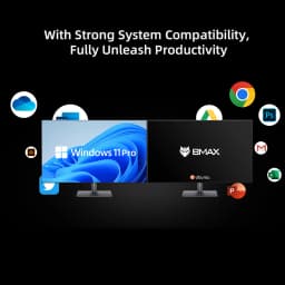 Bmax Mini PC B3 Pro Windows 11 8GB RAM 256GB SSD HDMI USB Dual Band WiFi Bluetooth DC 1000Mbps Ethernet Mini PC