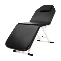 3 Fold Massage Chair 48.5lbs Folding Massage Table Salon Tattoo Beauty Therapy Eyelash Couch Bed Black