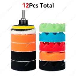 Car Waxing Sponge Pad Polishing Kit Auto Detailing Sandpaper Buffing Sanding Disc Polisher Drill Adapter Headlight Restoration