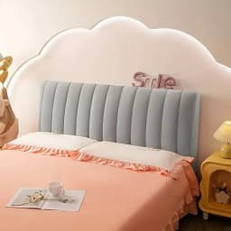High Grade Short Plush Quilted Headboard Cover Luxury Soft Thick Velvet Bed Head Cover All-inclusive Bedside Protector Cover