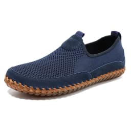 Men's Shoes Mesh Breathable Summer Thin Mesh Breathable Lightweight Comfortable Casual Slip-on Shoes Large Size Mesh Shoes