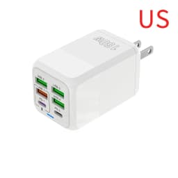 150W 6-Port PD QC3.0 USB C Wall Charger Super Fast Charging Station For iPhone 15 16 Pro Samsung S24 iPad Xiaomi Huawei OnePlus