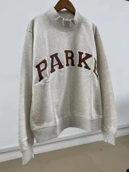 Autumn Winter Women's Pullover Hooded Sweatshirt with Letter Print and Zipper Closure